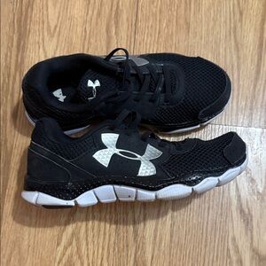 Under Armour Kids Black and White Sneakers